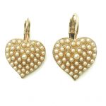 Mariana Earrings Simply Elegant Heart Shaped Pearl Mineral My Treasures Coll.