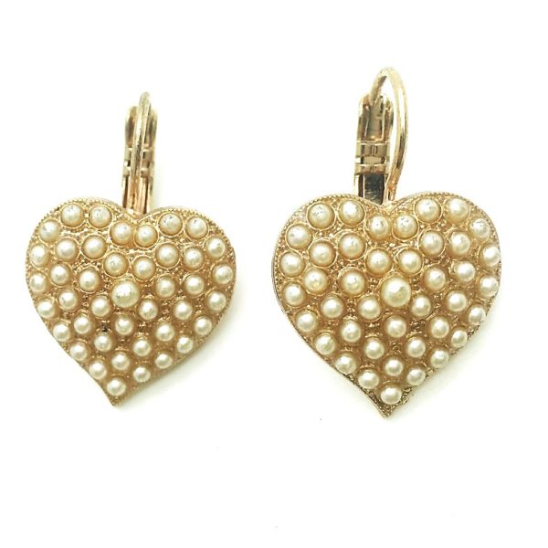 Mariana Earrings Simply Elegant Heart Shaped Pearl Mineral My Treasures Coll.