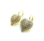 Earrings By Mariana Songbook Coll. Glitzy Silk, Moonlight and Amber Swarovski Crystals