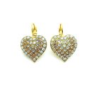 Earrings By Mariana Songbook Coll. Glitzy Silk, Moonlight and Amber Swarovski Crystals - Image 2