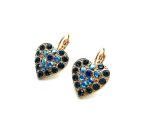 Mariana Earrings Charming Montana Blue, Blk Dia & AB Swarovski Crystals My Treasures Coll.