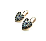 Mariana Earrings Charming Montana Blue, Blk Dia & AB Swarovski Crystals My Treasures Coll. - Image 3