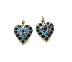 Mariana Earrings Charming Montana Blue, Blk Dia & AB Swarovski Crystals My Treasures Coll. - Image 2