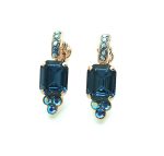 Earrings By Mariana Woman Fab Montana Blue and AB Swarovski Crystals