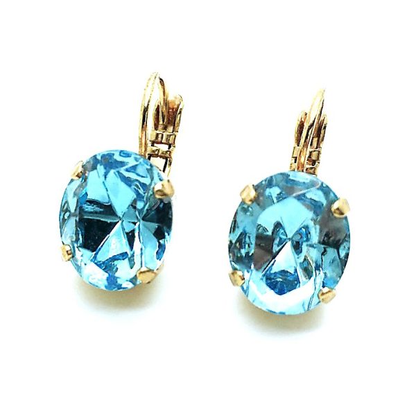 Mariana Earrings Alluring Aquamarine Austrian Crystals My Treasures Coll.