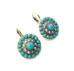 Mariana Earrings Shimmering AB & Turq Swarovski Crystals Bliss Nirvana Coll. - Image 2