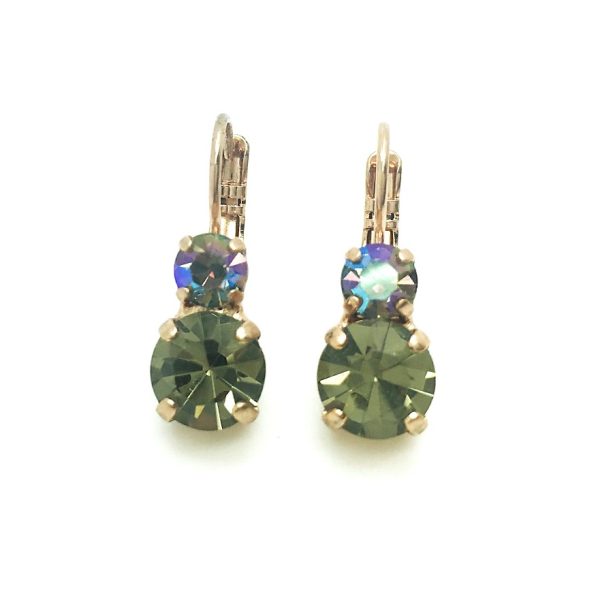 Mariana Earrings Dainty Black Diamond & AB Swarovski Crystals My Treasures Coll.