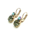 Mariana Earrings Dainty Black Diamond & AB Swarovski Crystals My Treasures Coll. - Image 2