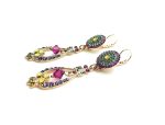 Earrings By Mariana  Woman Elegance Multi Color Swarovski Crystals