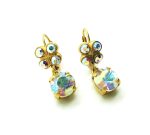 Mariana Earrings Glitzy Butterfly Shape AB Swarovski Crystals My Treasures Coll. - Image 3