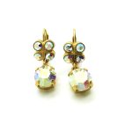 Mariana Earrings Glitzy Butterfly Shape AB Swarovski Crystals My Treasures Coll.
