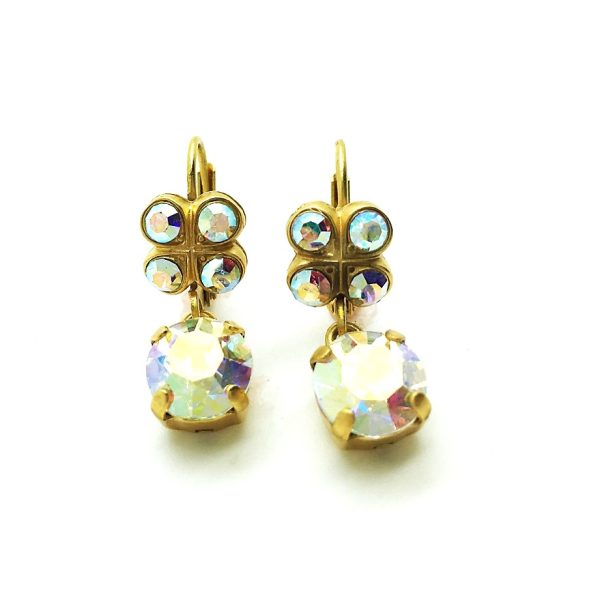 Mariana Earrings Glitzy Butterfly Shape AB Swarovski Crystals My Treasures Coll.