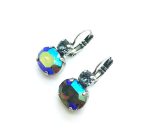Mariana Earrings Dainty Greige & Blue Aurore Boreale Martini Cocktail Hour Coll. - Image 3