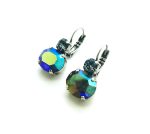 Mariana Earrings Dainty Greige & Blue Aurore Boreale Martini Cocktail Hour Coll. - Image 2