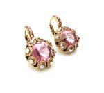 Earrings By Mariana Caribbean Life Coll. Adorable Lt Pink & AB Swarovski Crystals - Image 3