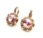 Earrings By Mariana Caribbean Life Coll. Adorable Lt Pink & AB Swarovski Crystals