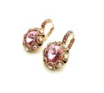 Earrings By Mariana Caribbean Life Coll. Adorable Lt Pink & AB Swarovski Crystals - Image 2