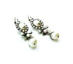 Mariana Earrings Dangling Bow Pearl & AB Austrian Crystals My Treasures Coll. - Image 3