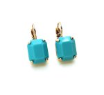 Earrings By Mariana My Treasures Coll. Simply Elegant Turquoise Austrian Crystals - Image 2