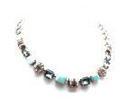 Mariana Necklace Fab Turq & Blacks Swarovski Crystals Black Diamond Inspiration Coll. - Image 2