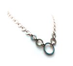 Mariana Necklace Round Chain Beaded Blues & Greens Swarovski Crystals Congo Africa Coll. - Image 2