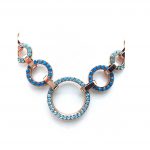 Mariana Necklace Round Chain Beaded Blues Swarovski Crystals Zambezi Africa Coll. - Image 2