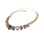 Necklace By Mariana Africa Coll. Exquisite Greys & Pinks Swarovski Crystals - Image 2