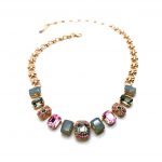 Necklace By Mariana Africa Coll. Exquisite Greys & Pinks Swarovski Crystals