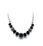 Mariana Necklace Simply Elegant Jet Black Swarovski Crystals My Treasures Coll.