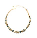 Necklace By Mariana Moon drops Gypsy Soul Coll. Floral Beaded Colorful Austrian Crystals