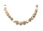 Mariana Necklace Floral White Shell Mineral & Whites Austrian Crystals Africa Coll. - Image 3