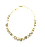 Mariana Necklace White Shell Mineral & Whites Austrian Crystals Africa Coll. - Image 3