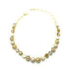 Mariana Necklace White Shell Mineral & Whites Austrian Crystals Africa Coll. - Image 2