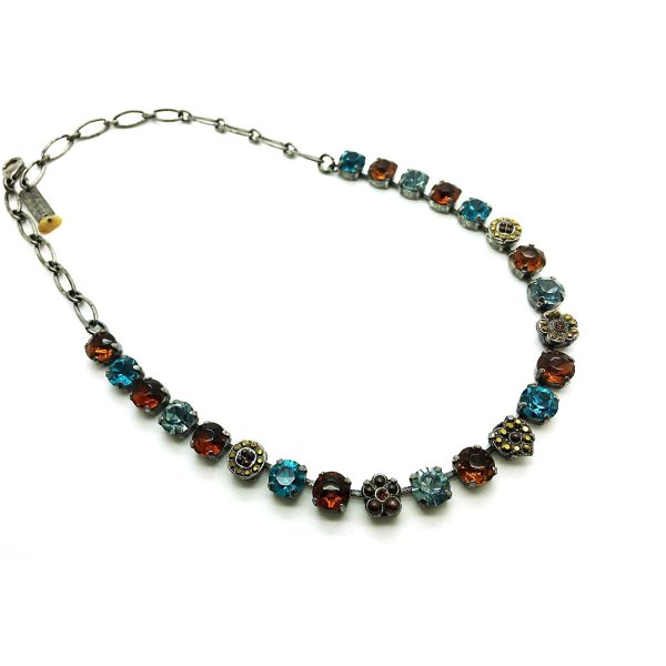 Mariana Necklace Floral Multi Color Swarovski Crystals My Treasures Coll.