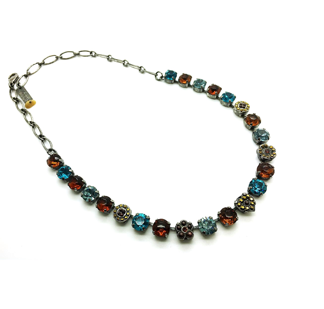 N-3069-757-SP (2) Mariana Necklace Floral Multi Color Swarovski Crystals My Treasures Coll. - Image 1