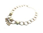 Mariana Necklace White Turq  Mineral & Swarovski Crystals My Treasures Coll. - Image 3