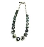 Mariana Necklace Sophisticated Floral Blacks Swarovski Crystals Inspiration Coll. - Image 2