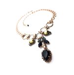 Mariana Necklace Sophisticated Blacks & Aurum Swarovski Crystals My Treasures Coll. - Image 3
