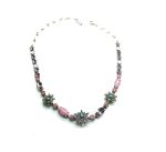 Mariana Necklace Floral Pinks Swarovski Crystals Celebrate Sweet Summer Coll. - Image 2