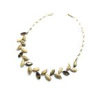 Mariana Necklace Leafy Vine Beaded Aurum, Topaz & Opal Austrian Crystals My Treasures Coll. - Image 3