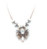 Necklace By Mariana Woman Lovely Riverstone Mineral and Swarovski Crystals - Image 3