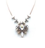 Necklace By Mariana Woman Lovely Riverstone Mineral and Swarovski Crystals - Image 2