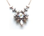 Necklace By Mariana Woman Lovely Riverstone Mineral and Swarovski Crystals