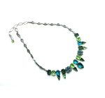 Mariana Necklace Charming Clover Blues & Greens Austrian Crystals Cocktail Hour Coll. - Image 3
