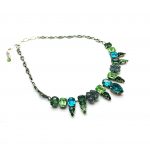 Mariana Necklace Charming Clover Blues & Greens Austrian Crystals Cocktail Hour Coll. - Image 2