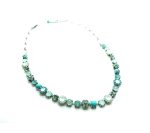 Mariana Necklace Floral Turquoise Mineral & Greens Austrian Crystals Caribbean Life Coll. - Image 2