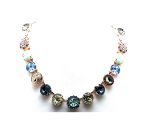 Mariana Necklace Sassy Floral Multi Color Swarovski Crystals Gaea Odyssey Coll. - Image 3