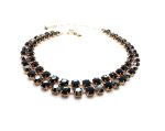 Mariana Necklace My Treasures Coll. Dual Beaded Strand Jet Black Austrian Crystals - Image 2