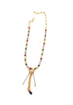 Mariana Necklace Fashionable Multi Color Swarovski Crystals Gaea Odyssey Coll. - Image 2