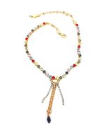 Mariana Necklace Fashionable Multi Color Swarovski Crystals Gaea Odyssey Coll. - Image 3